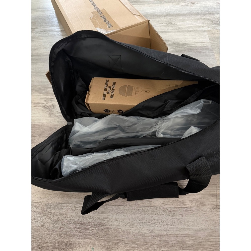 NEW Bowens Microphone & Stand Kit Handheld Vocal Instrument Mic with Carry Bag